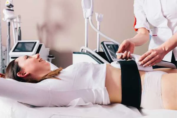 woman having body sculpting to help improve her body image and her mental health Birchfield